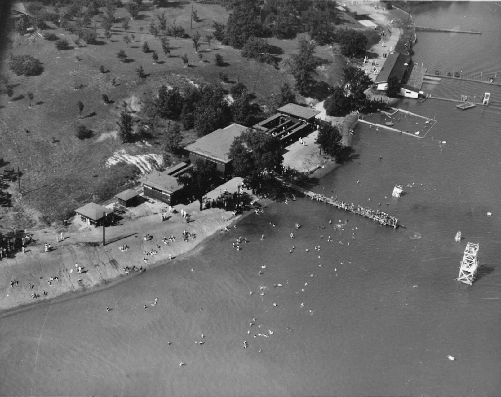 Beach aerial view